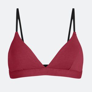 MeUndies FeelFree triangle bralette in cabernet